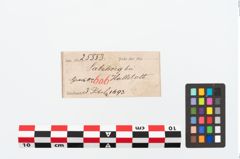 Etikett zu Bronzebrillenfibel (NHMW-PRAE-025553)